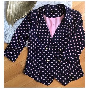 Monteau Los Angeles Polka Dot Blazer
